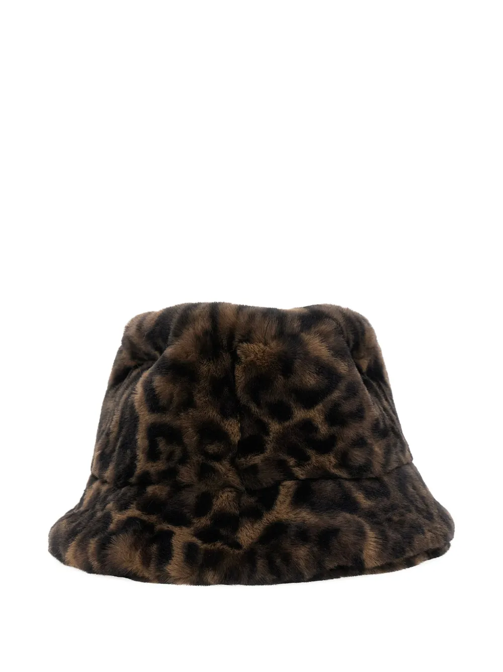 Apparis Amara Leopard-print Bucket Hat In Brown