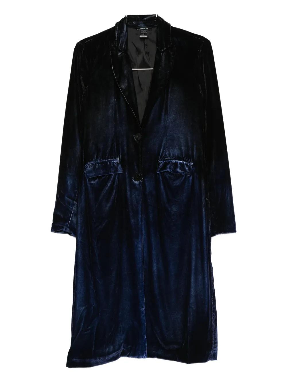 Avant Toi Velvet Coat In Blue