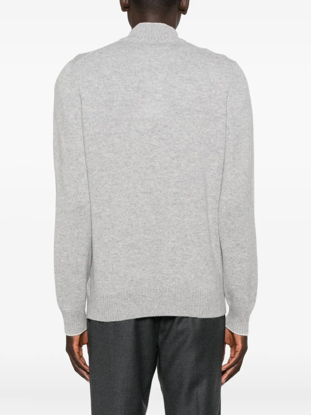 Gran Sasso Buttoned Sweater In Gray