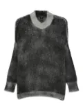 Avant Toi brushed-effect jumper - Grey
