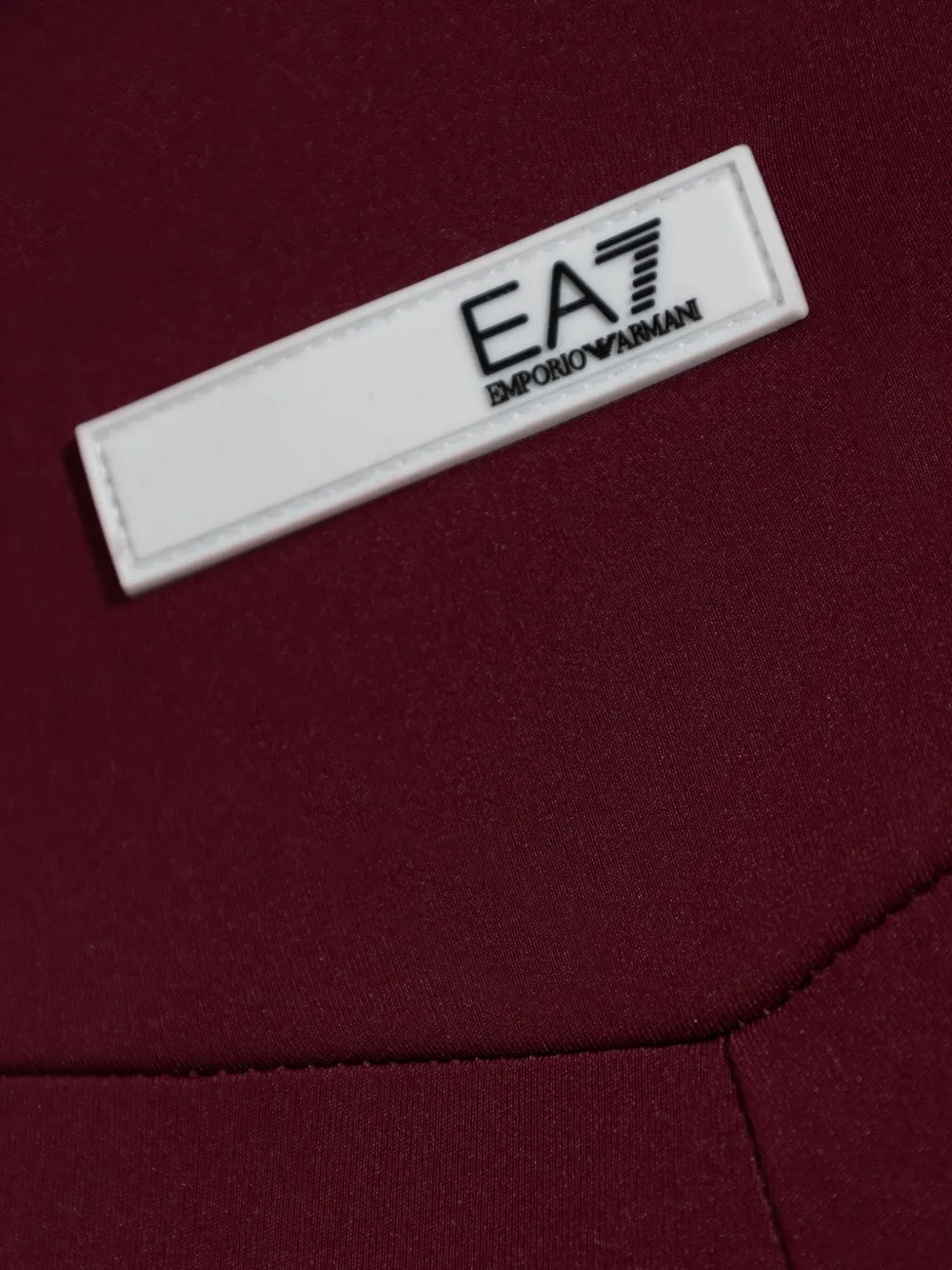 Ea7 Logo-print Leggings In Red