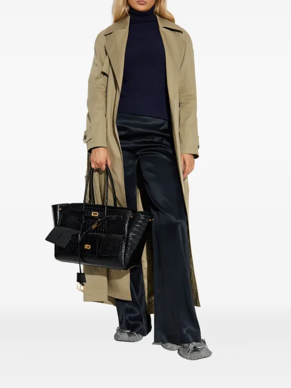 Balenciaga ダブルブレスト トレンチコート | ニュートラル | FARFETCH JP