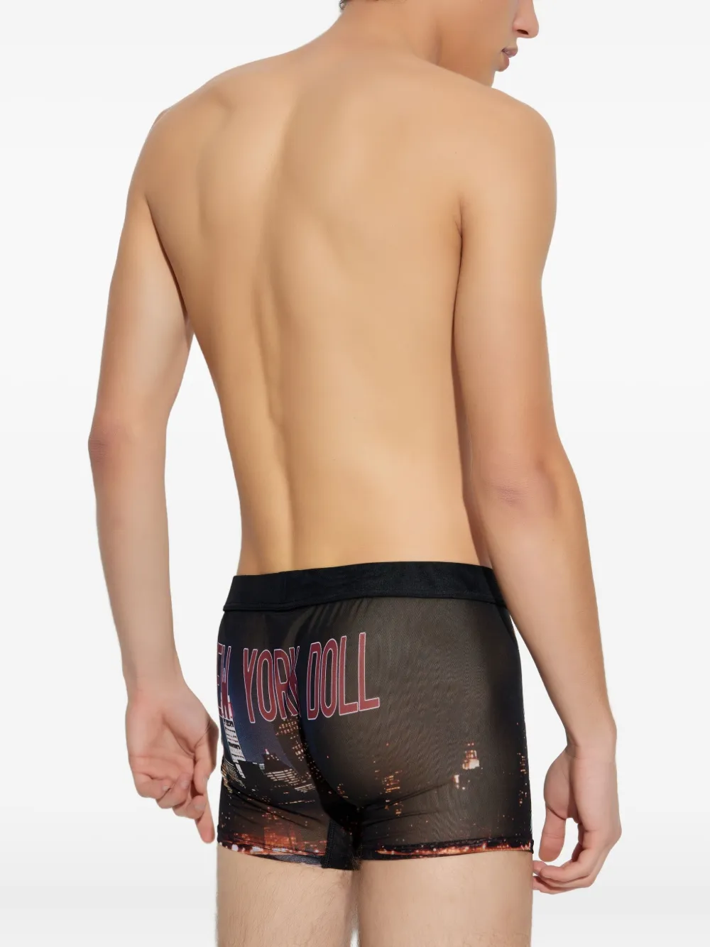 Dsquared2 Printed Logo-waistband Boxers In Black