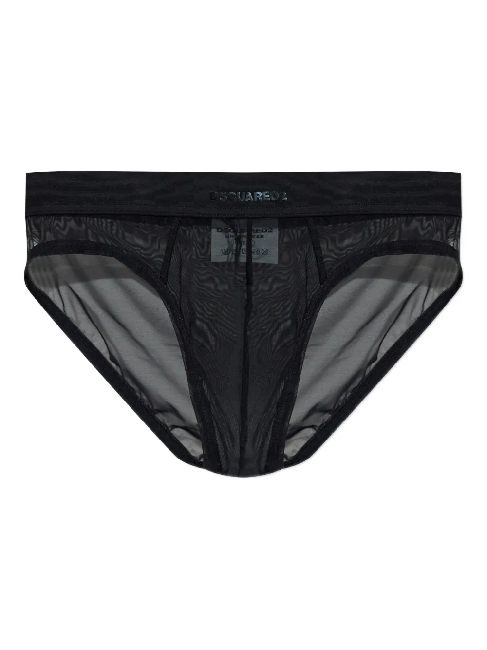 DSQUARED2 Slip mit Logo-Patch | Schwarz | Image 1