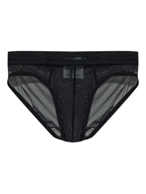 DSQUARED2 Slip mit Logo-Patch
