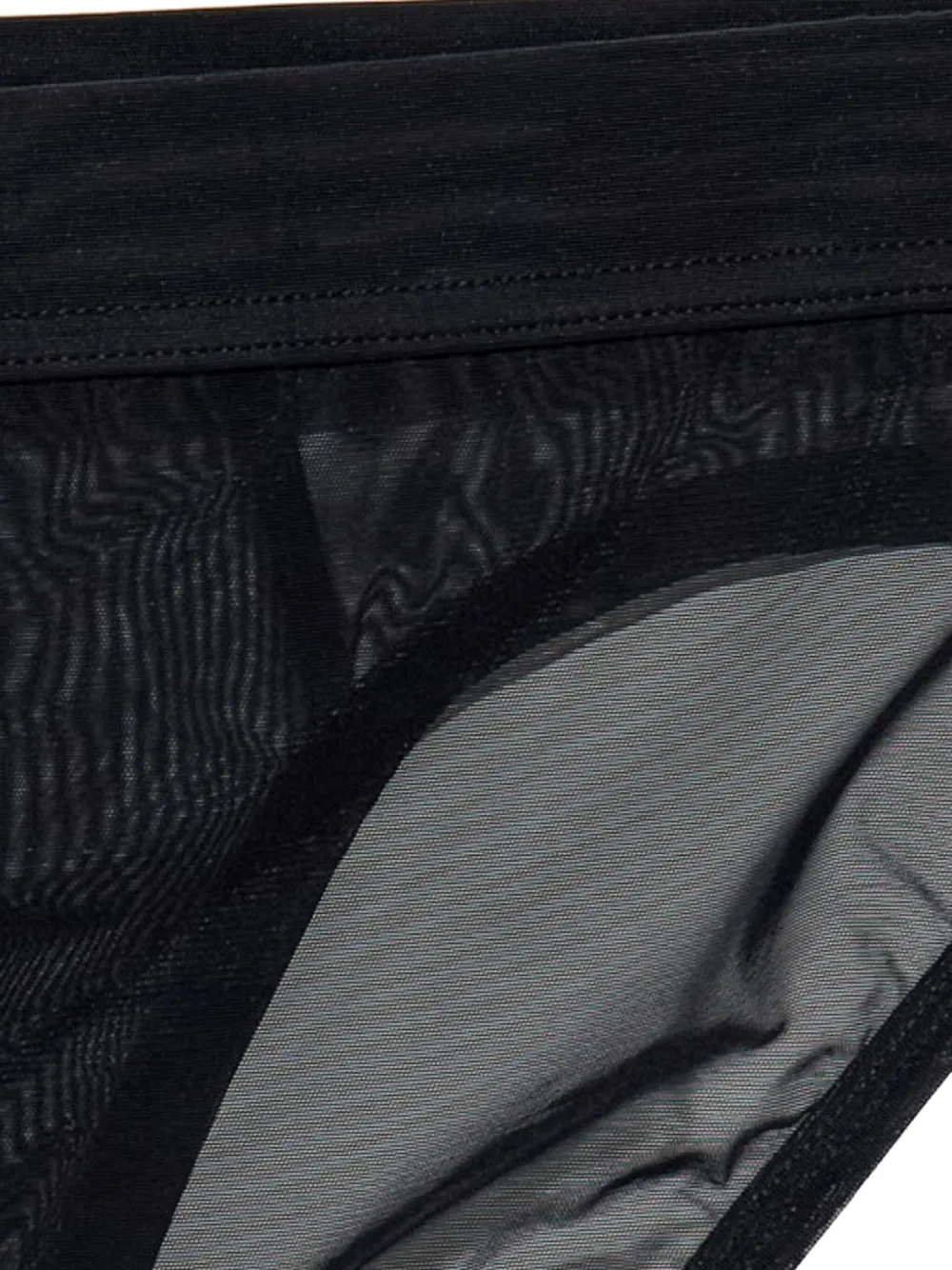 Dsquared2 Logo-patch Mesh Briefs In Black