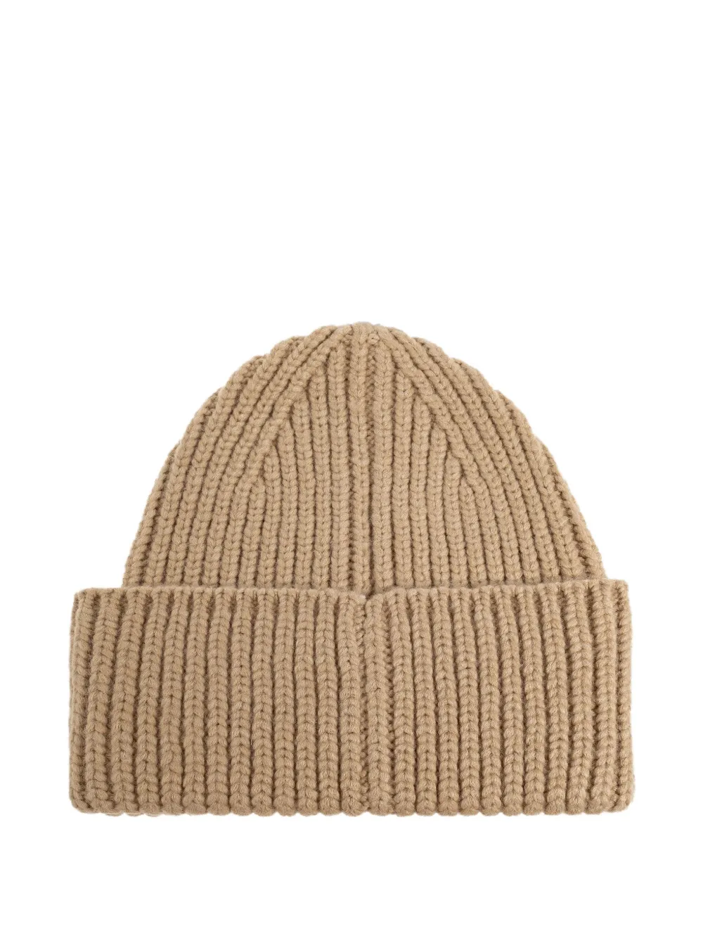UGG ribbed logo beanie hat - Beige