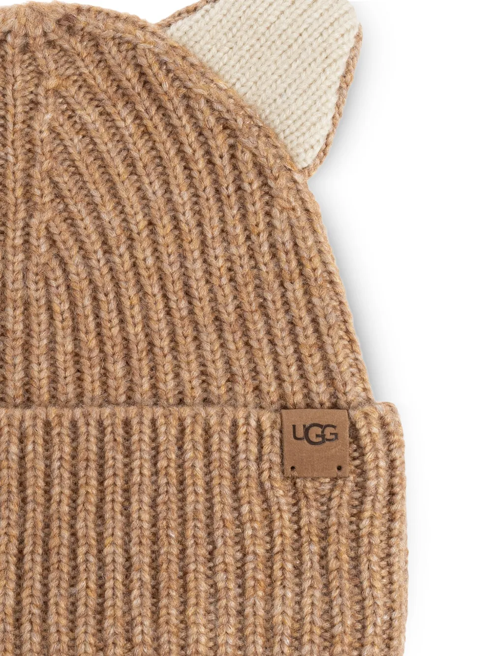 UGG Kids Geribbelde muts Beige