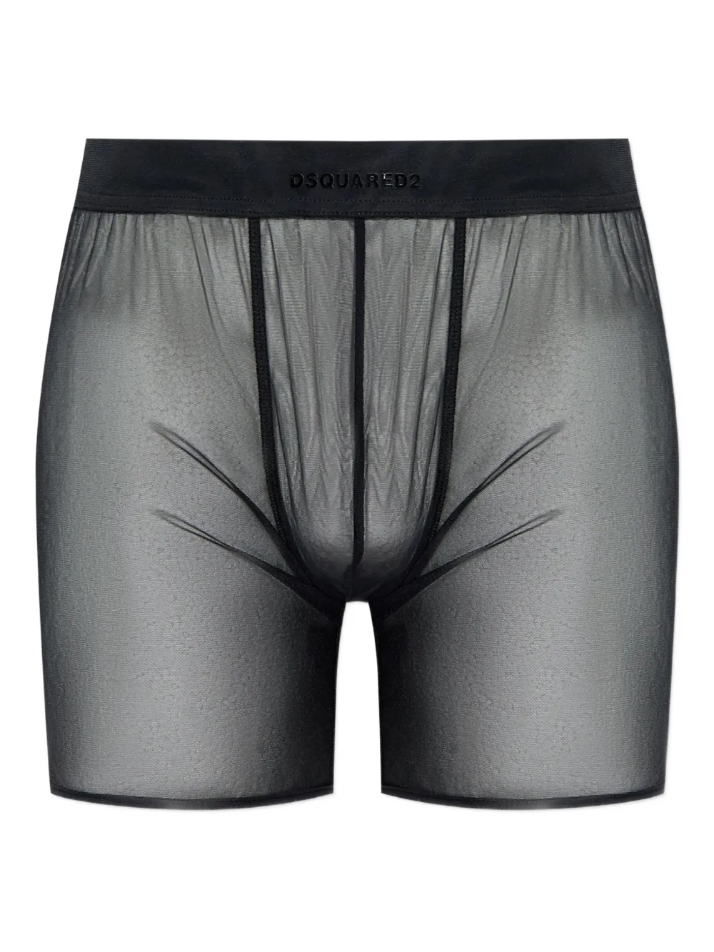 Dsquared2 Logo-detail Mesh Boxers In Black