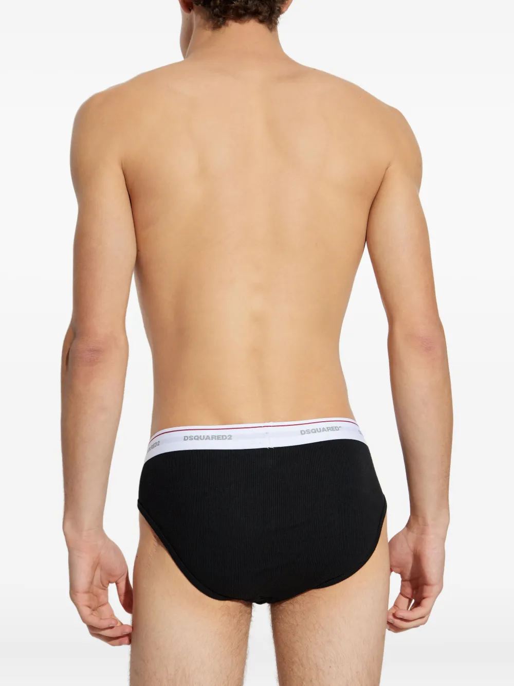 Dsquared2 X Magliano Buckle-detail Briefs In Black