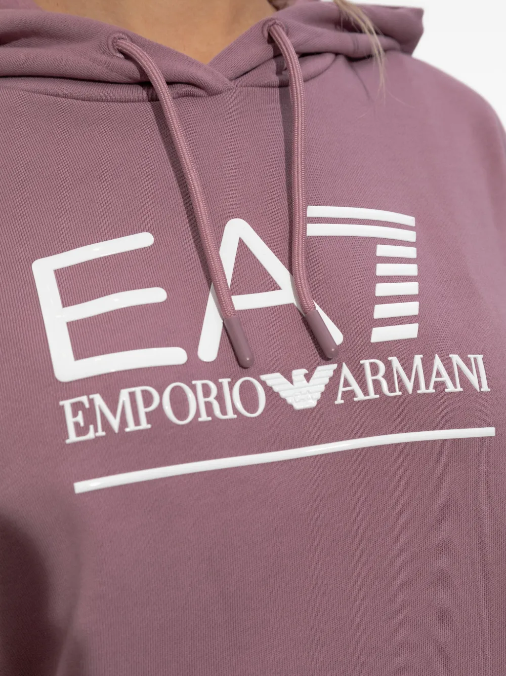 Ea7 Emporio Armani Hoodie met logodetail Roze