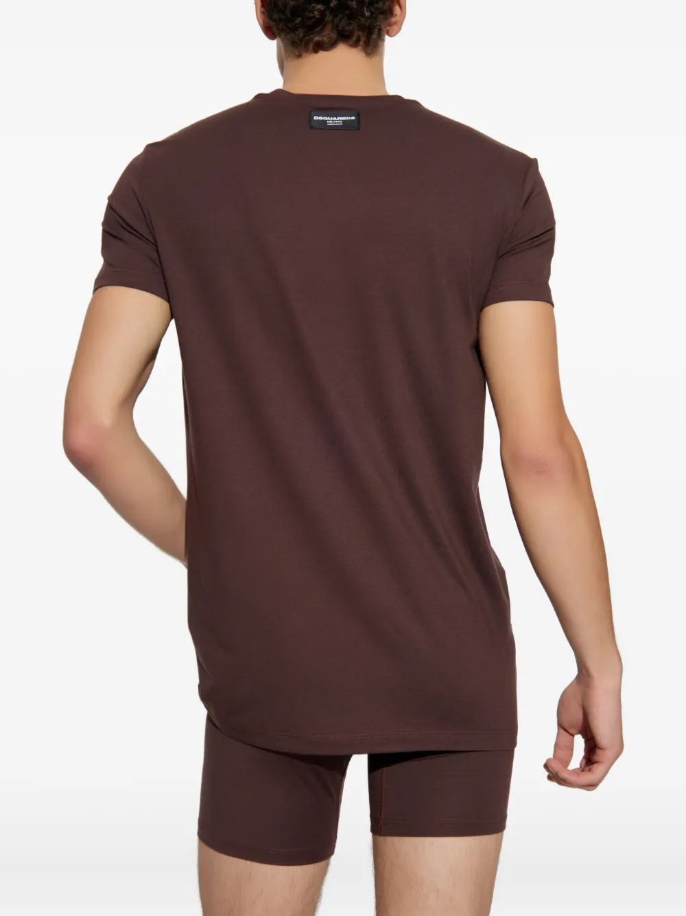 Dsquared2 Crew-neck T-shirt In Brown