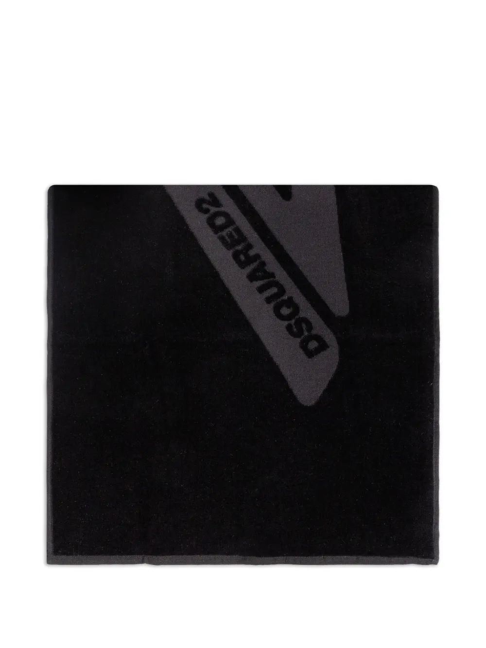 DSQUARED2 serviette de bain à logo | noir | Image 1