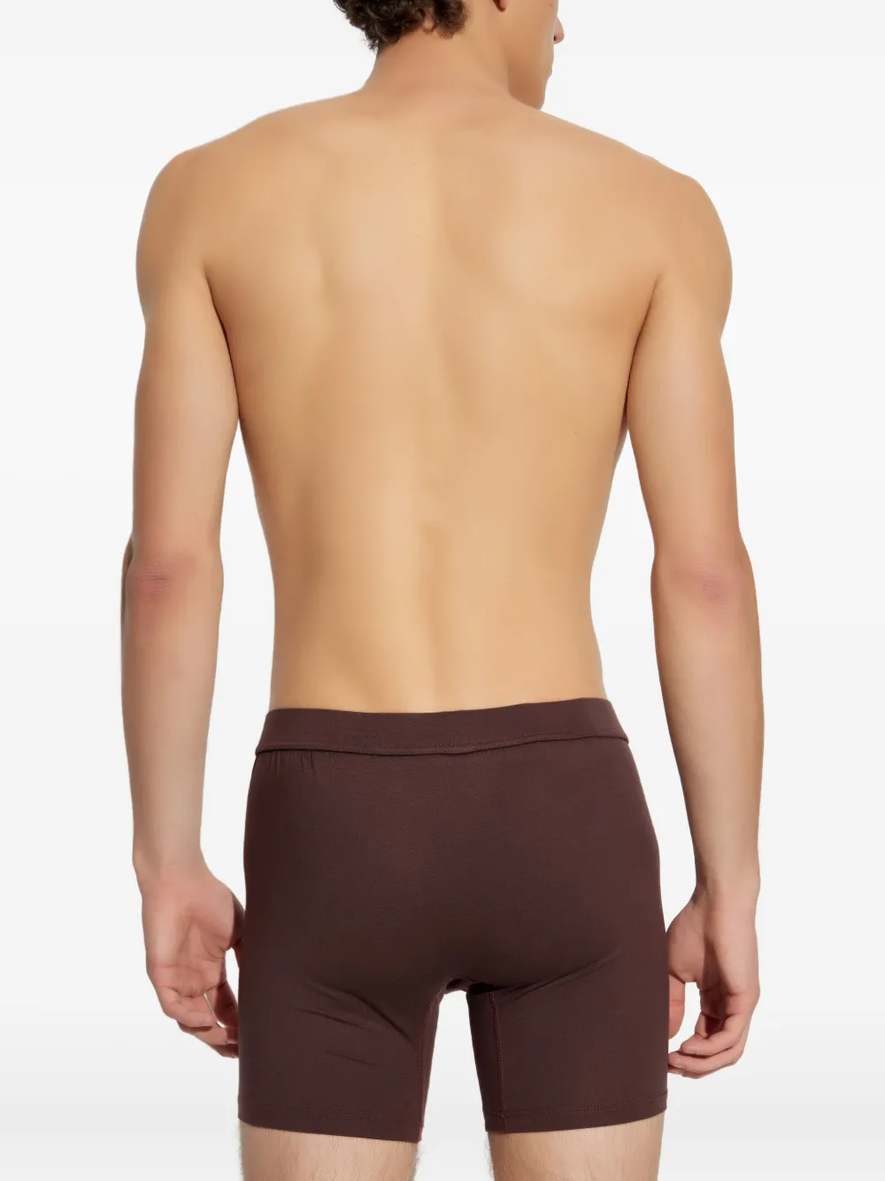 Dsquared2 Logo-patch Boxers In Brown