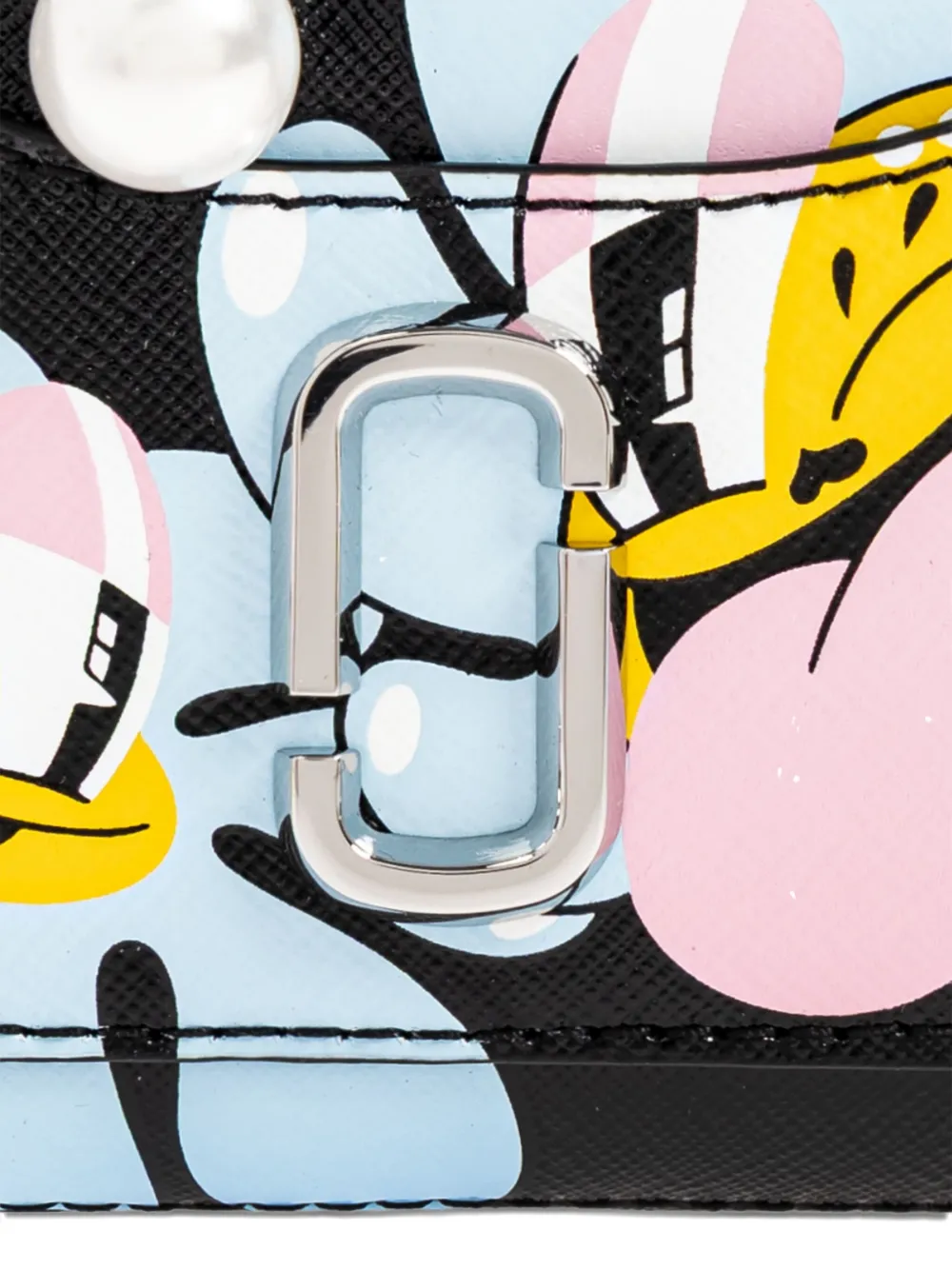 Marc Jacobs x Hattie Stewart portemonnee met bloembedel Zwart