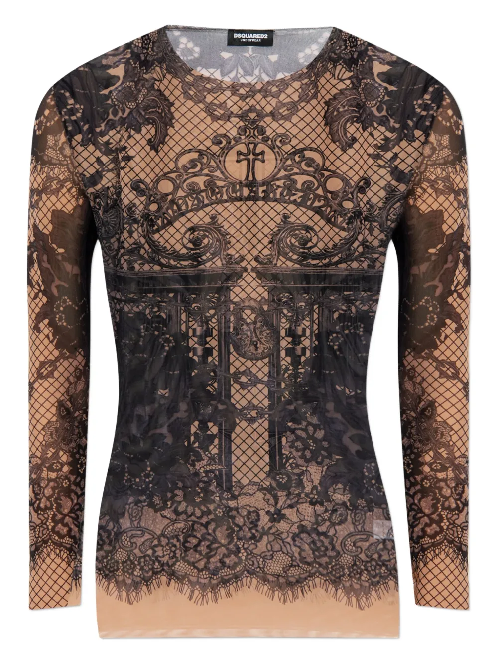 DSQUARED2 Tattoo T-shirt | Brown | Image 1