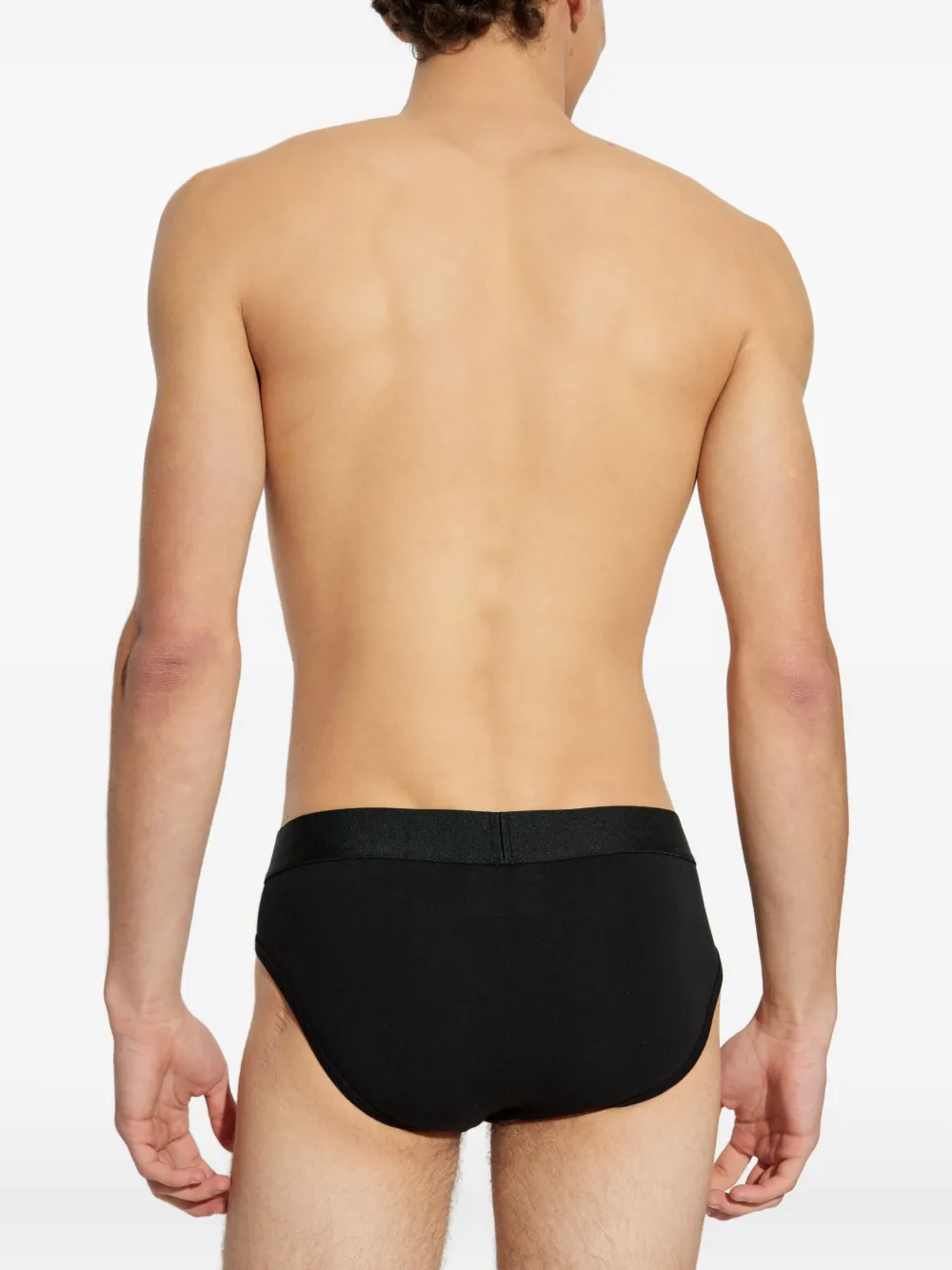 Dsquared2 Logo-waistband Briefs In Black