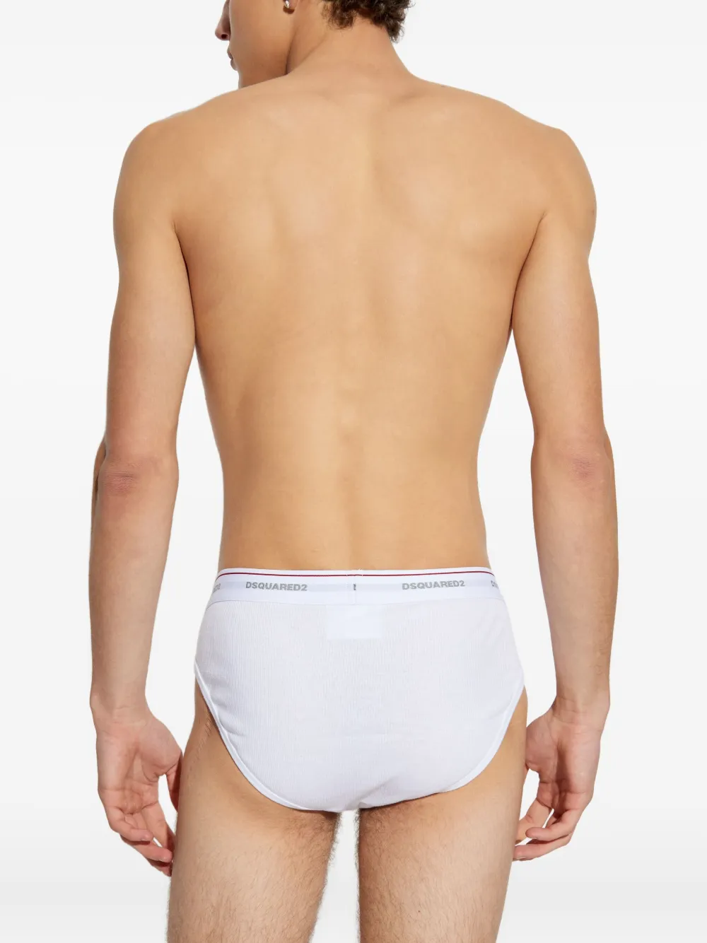 Dsquared2 X Magliano Buckle-detail Briefs In White