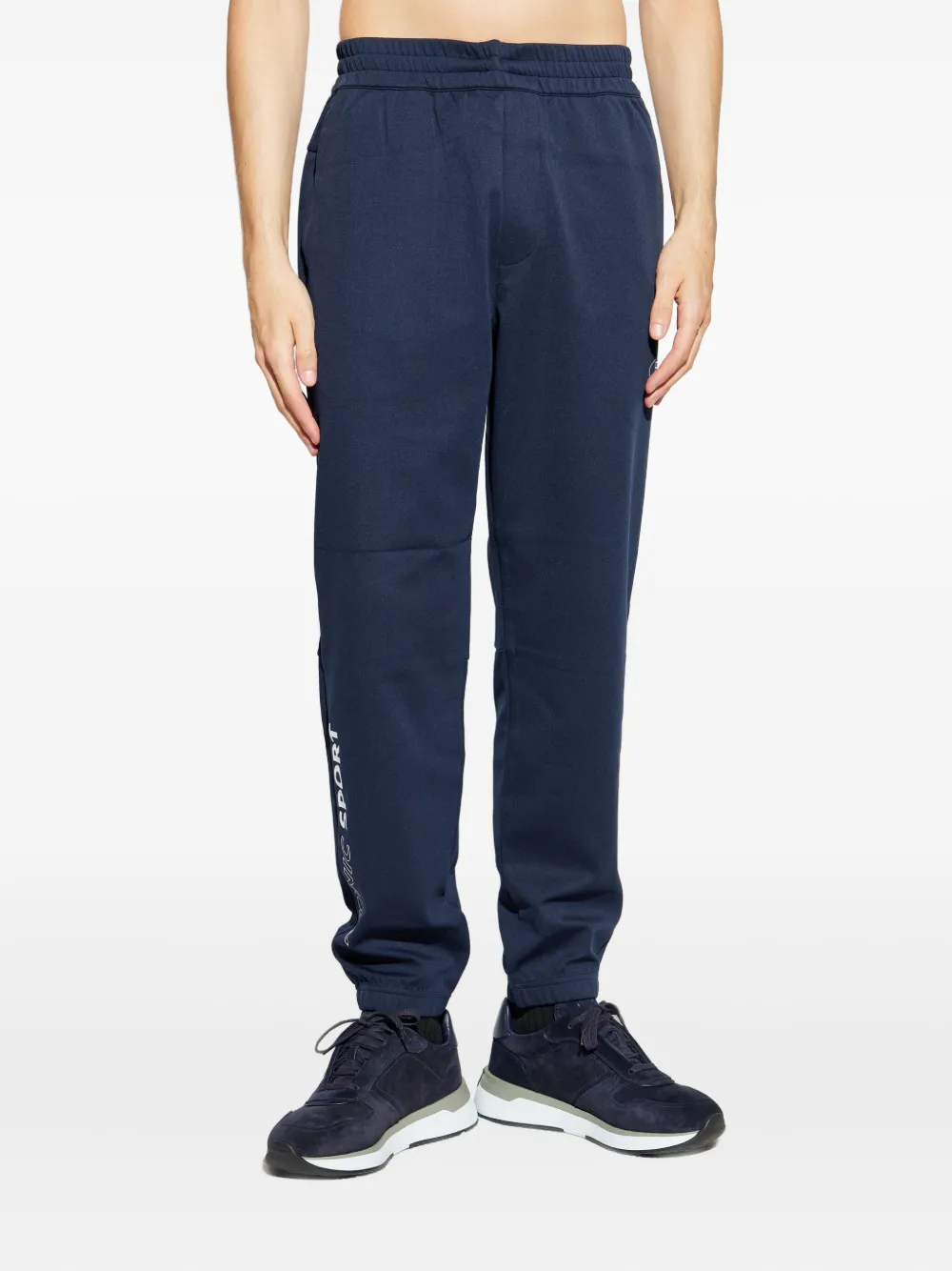 Ea7 Emporio Armani Trainingsbroek met logoprint Blauw