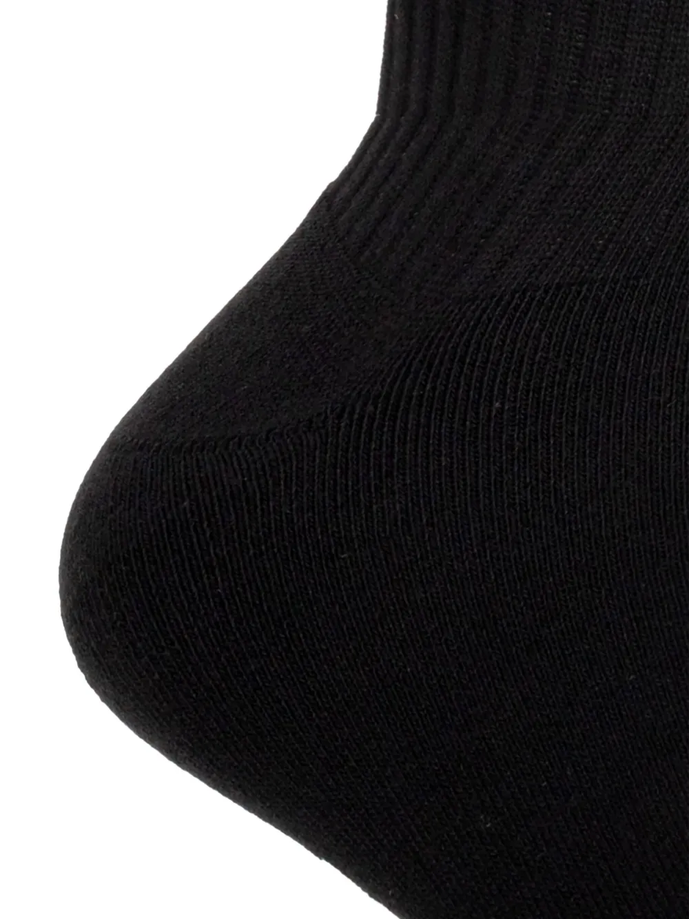 Dsquared2 Logo-knit Ribbed Socks In Black
