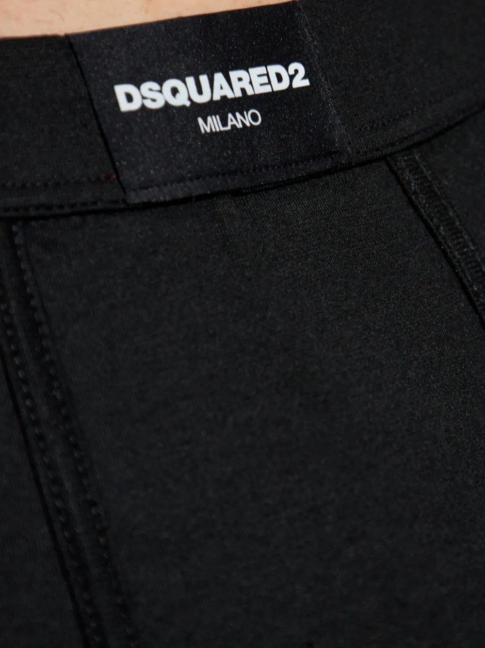 DSQUARED2 Boxershorts met logopatch Zwart