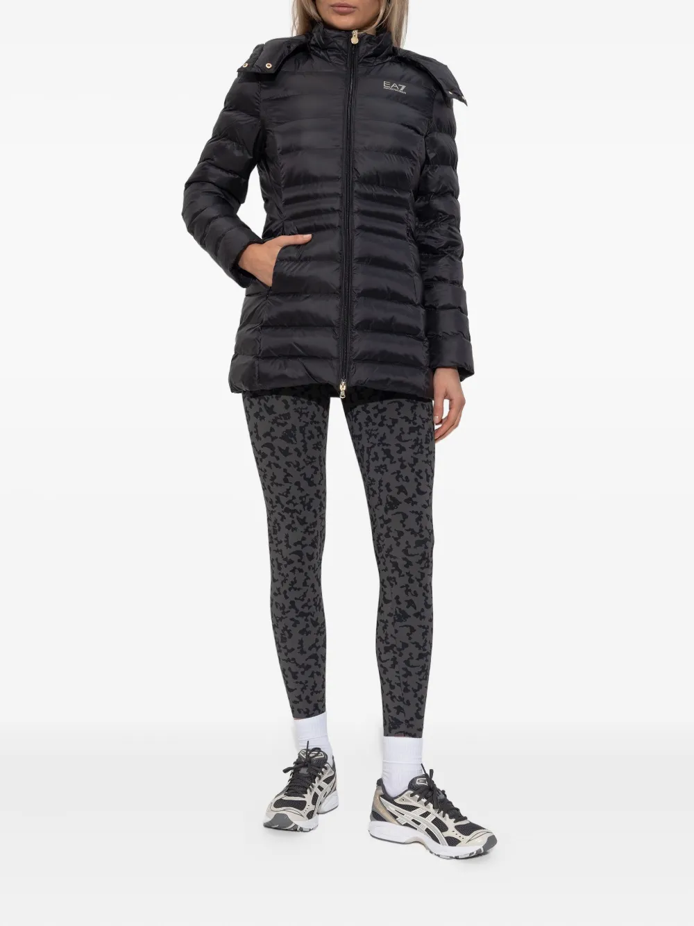 Ea7 Hooded Jacket In Black