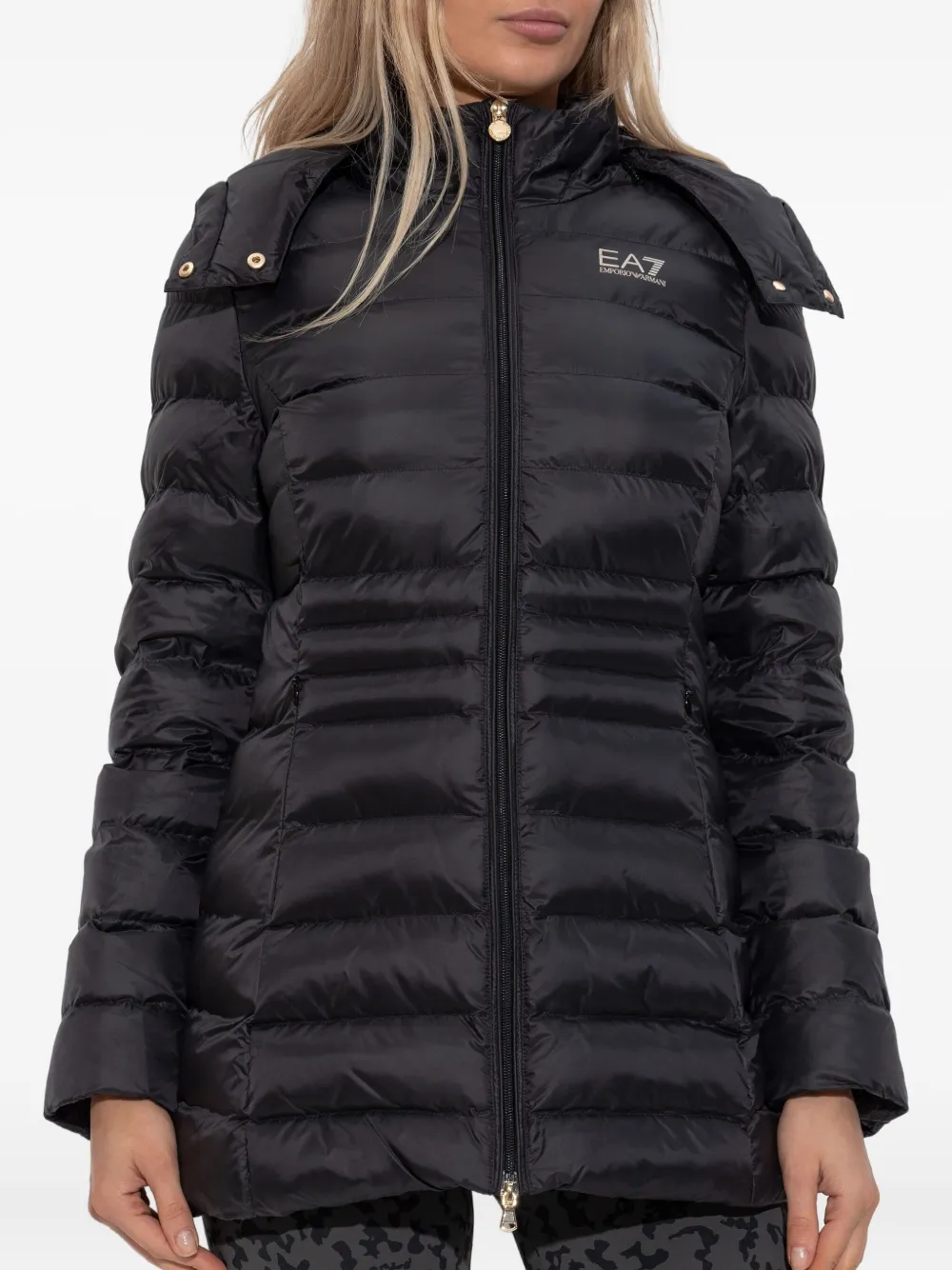 Ea7 Hooded Jacket In Black