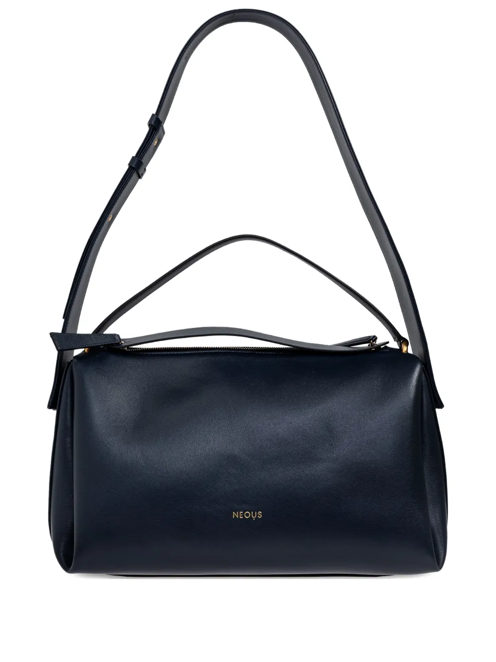 Neous Scorpius Zip Leather Tote Bag In Blue