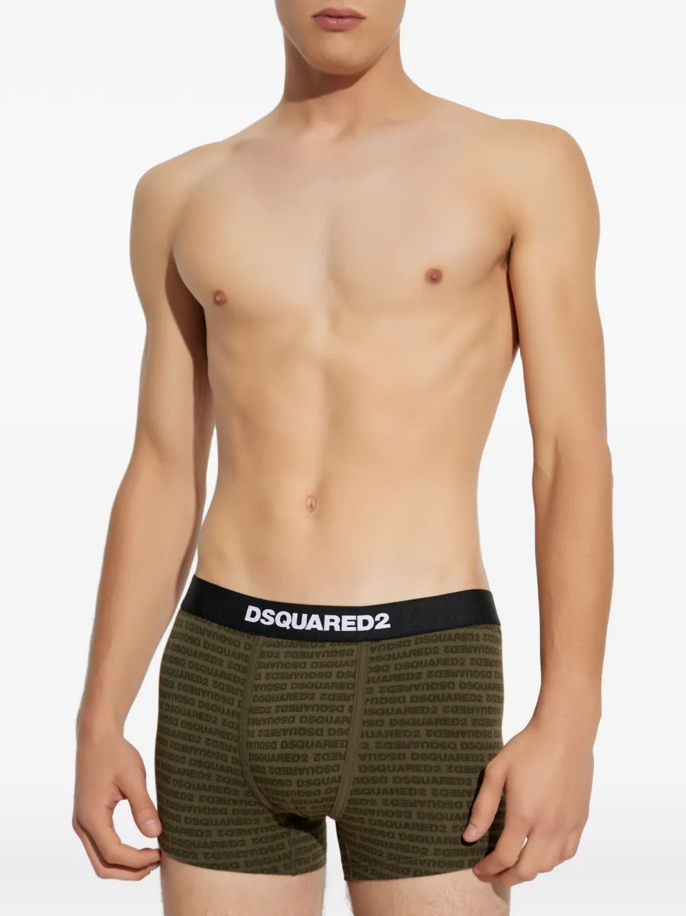 Dsquared2 Logo-pattern Boxers In Gray