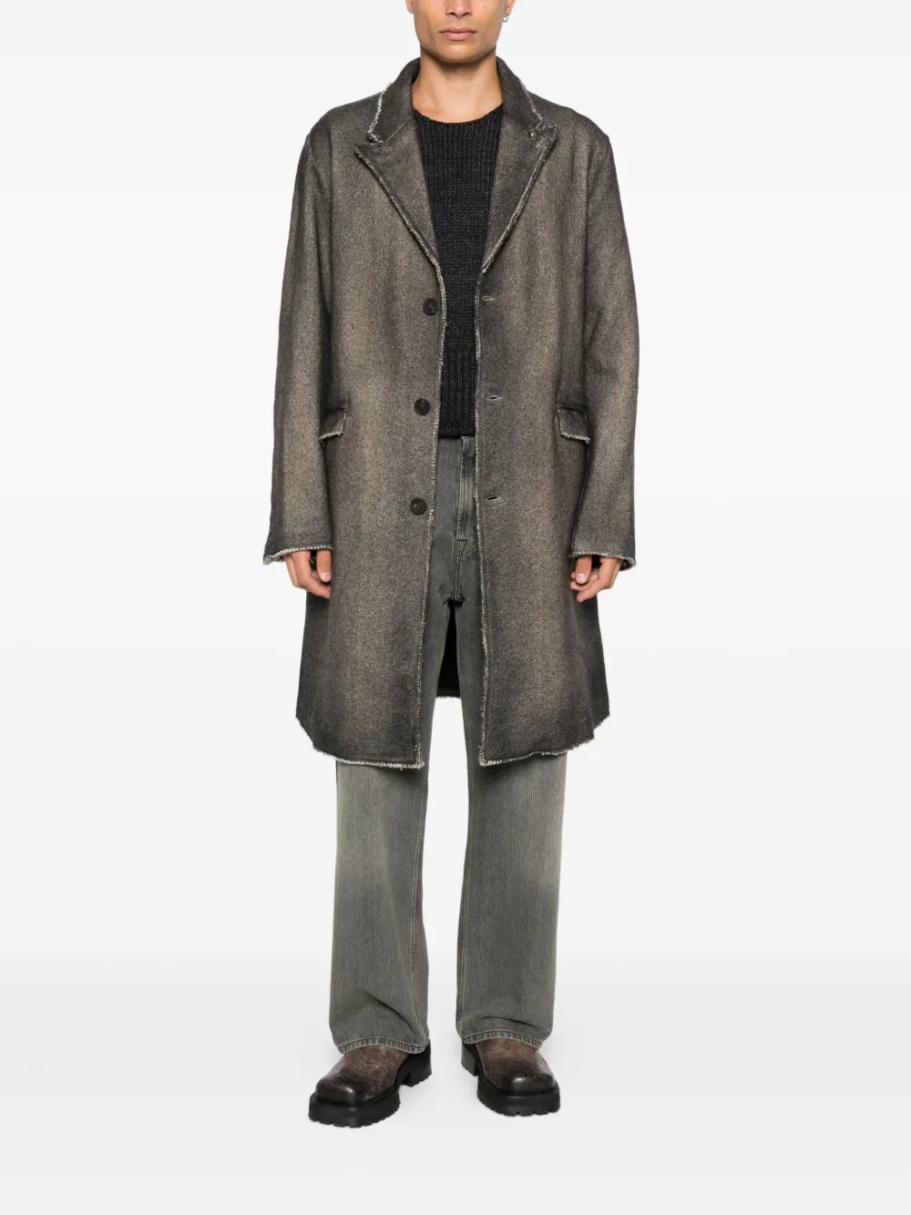 Avant Toi front-button coat | Single Breasted Coats | Image 2