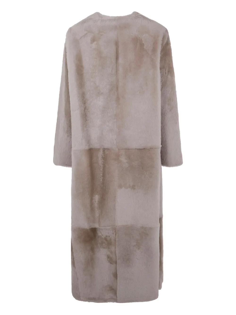 Yves Salomon panelled fur coat | Single Breasted Coats | Image 2