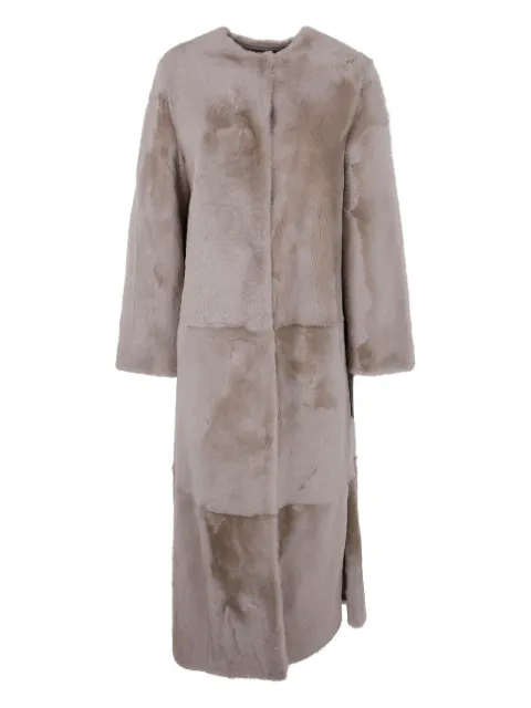 Yves Salomon panelled fur coat