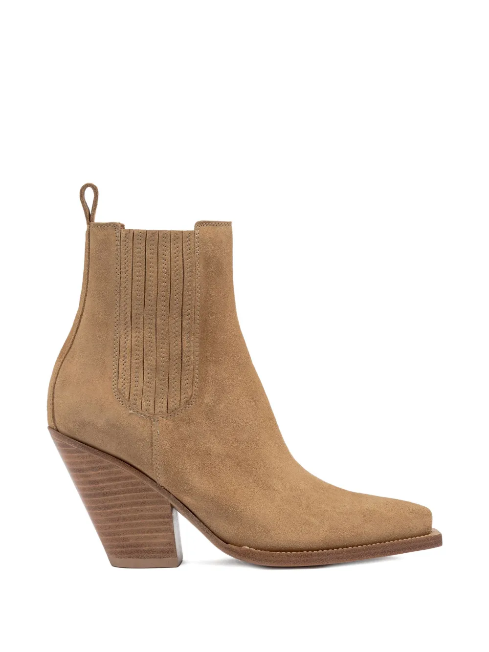 Buttero Suede Pointed-toe Boots In Brown