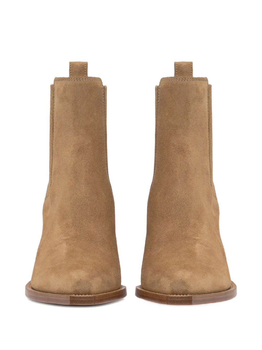Buttero Suede Pointed-toe Boots In Brown