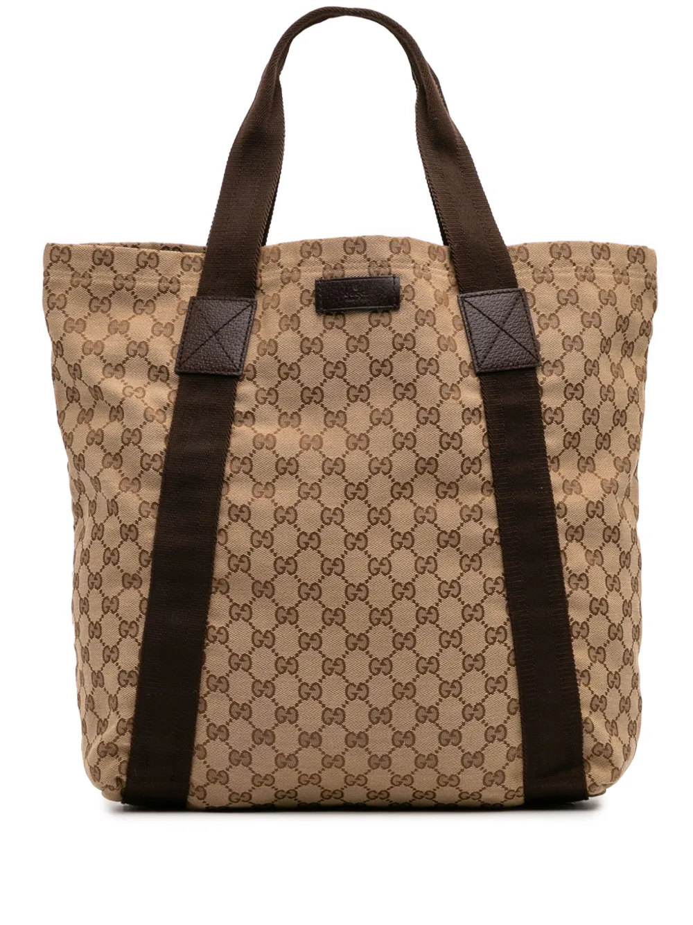 Pre-owned Gucci 2016-2025 Gg Canvas Tote Bag In Brown