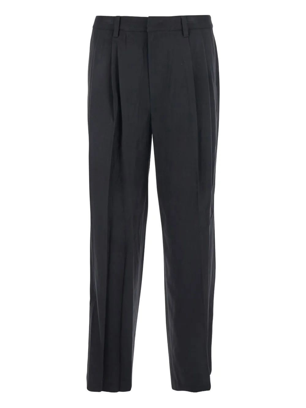 Dunst Pleated-front Trousers In Black