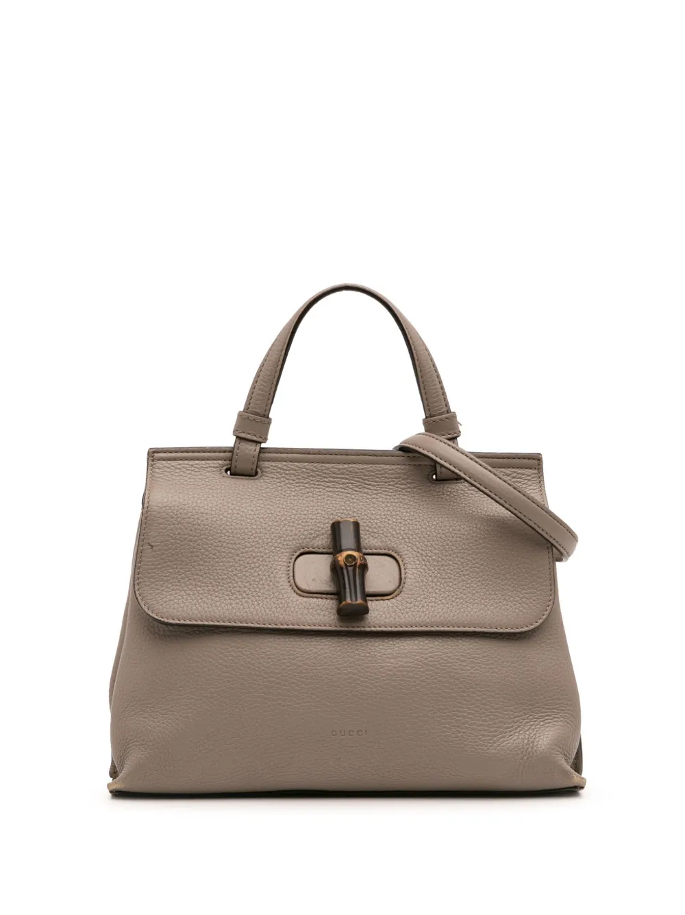 Gucci Pre-Owned 2016-2025 スモール レザー バンブー デイリー サッチェルバッグ - ブラウン Gucci Pre-Owned 2016-2025 スモール レザー バンブー デイリー サッチェルバッグ - ブラウン
