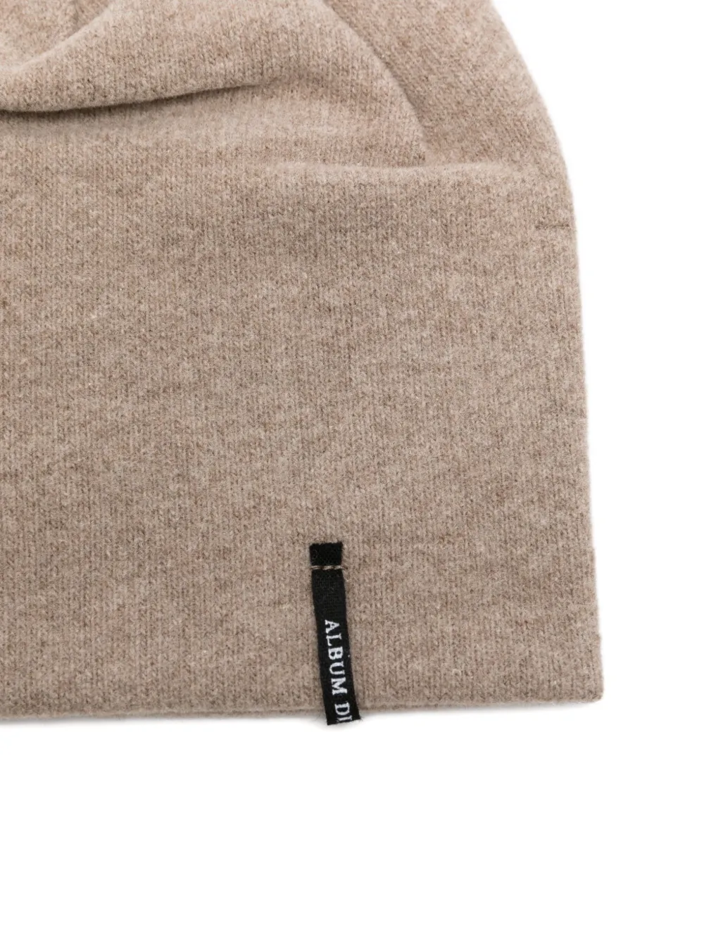 Album Di Famiglia Kids Muts met logo-label Beige