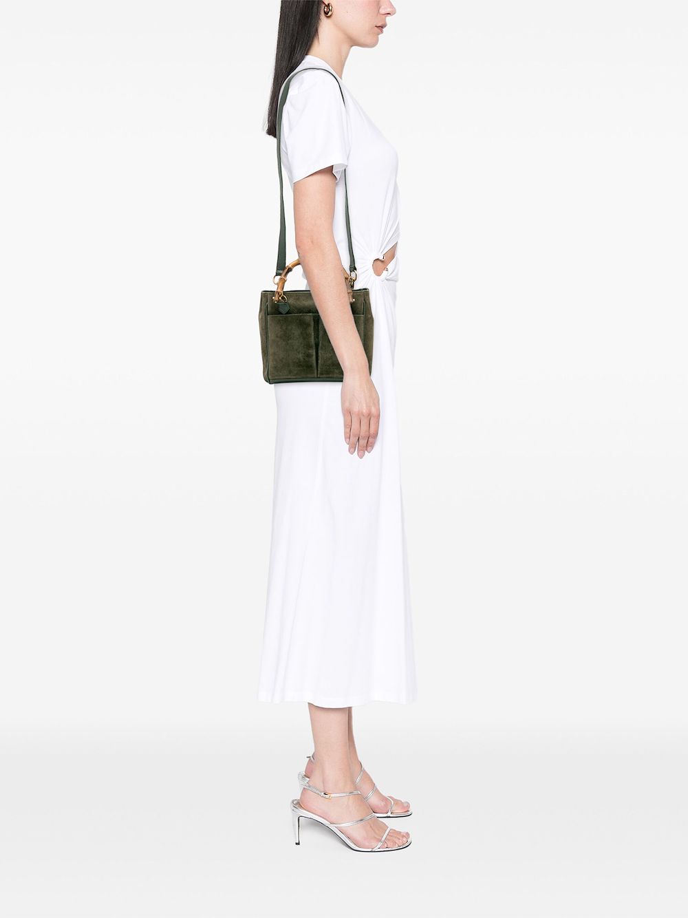 Gucci Pre-Owned bolsa satchel de gamuza y bambú del siglo XX | Estilos de archivo | Image 2