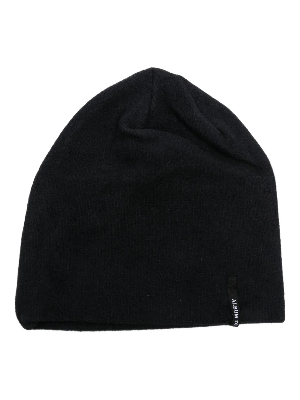 Album Di Famiglia Kids logo-label beanie | Black | Image 1