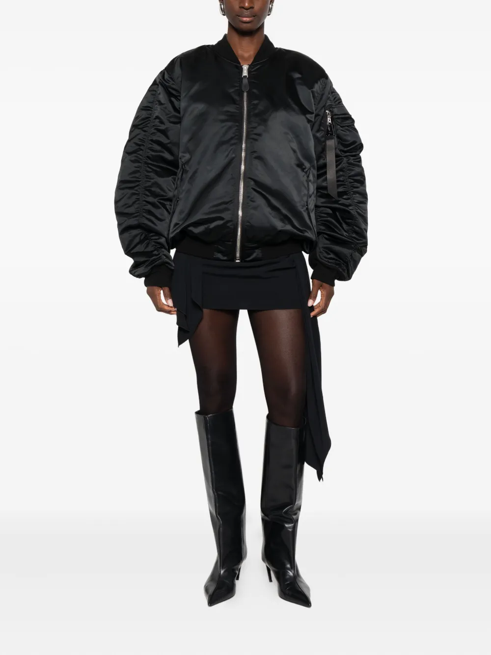 Alpha Industries MA-1 UV jack met rits Zwart