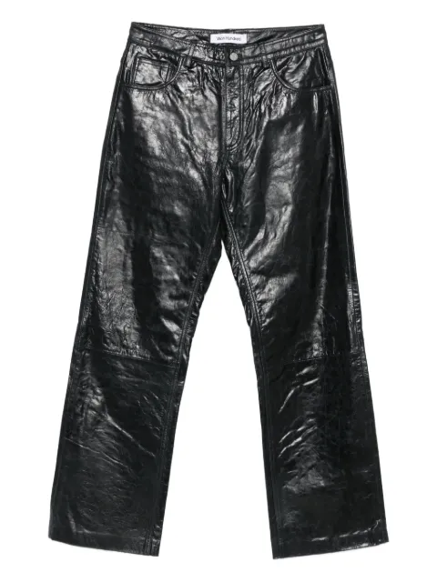 Won Hundred pants Genoa de piel