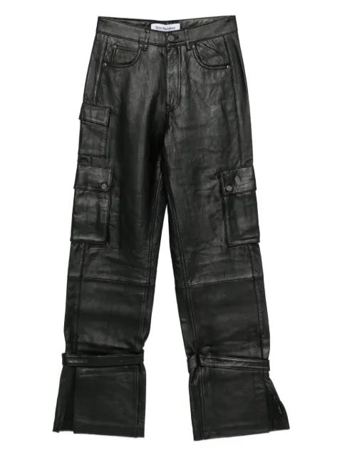 Won Hundred Marie leather cargo pants