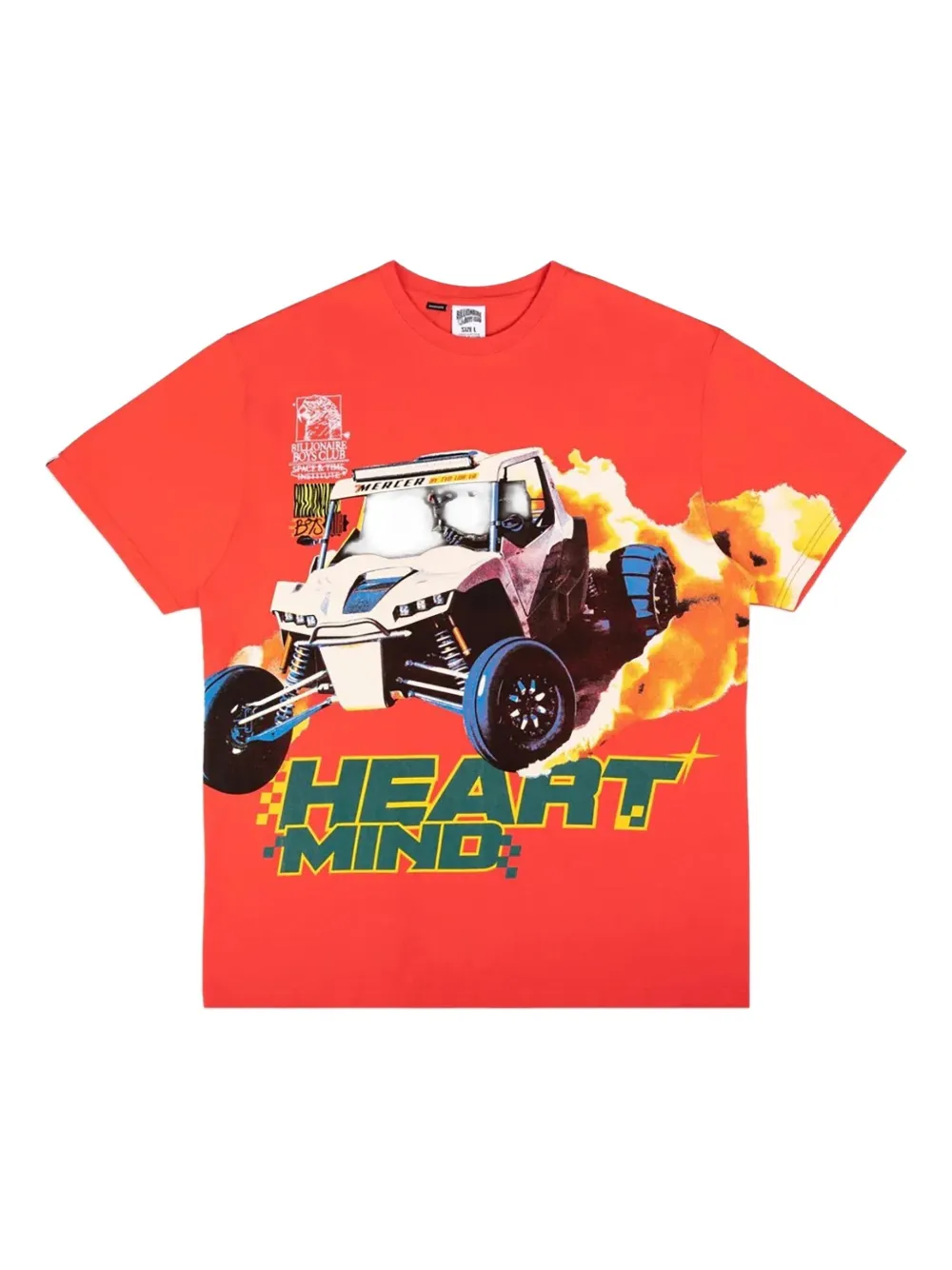 Billionaire Boys Club Heart Mind Buggy-print T-shirt In Red