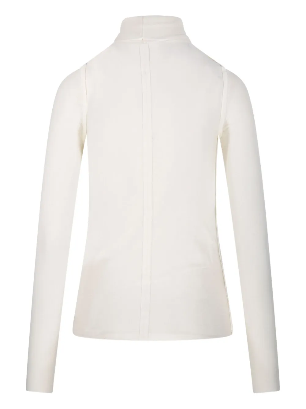 Re Code High-neck Long-sleeved Top In White