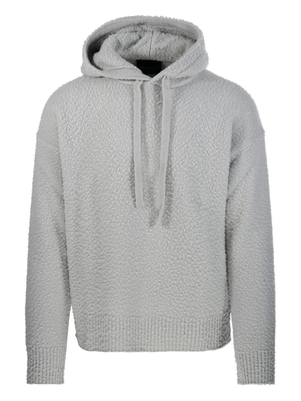 Roberto Collina wool drawstring hoodie | Grey | Image 1