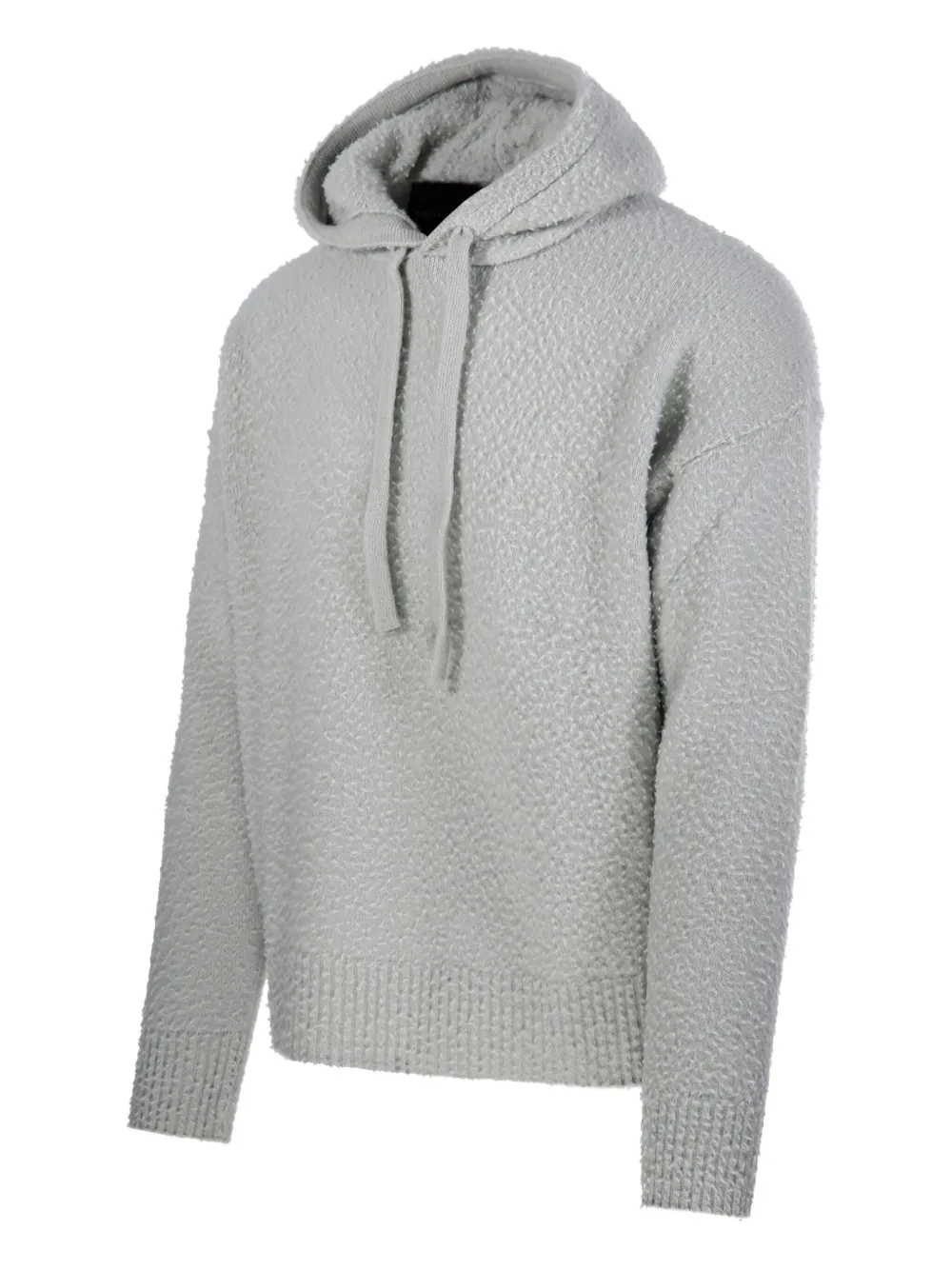 Roberto Collina Hoodie met trekkoord Grijs