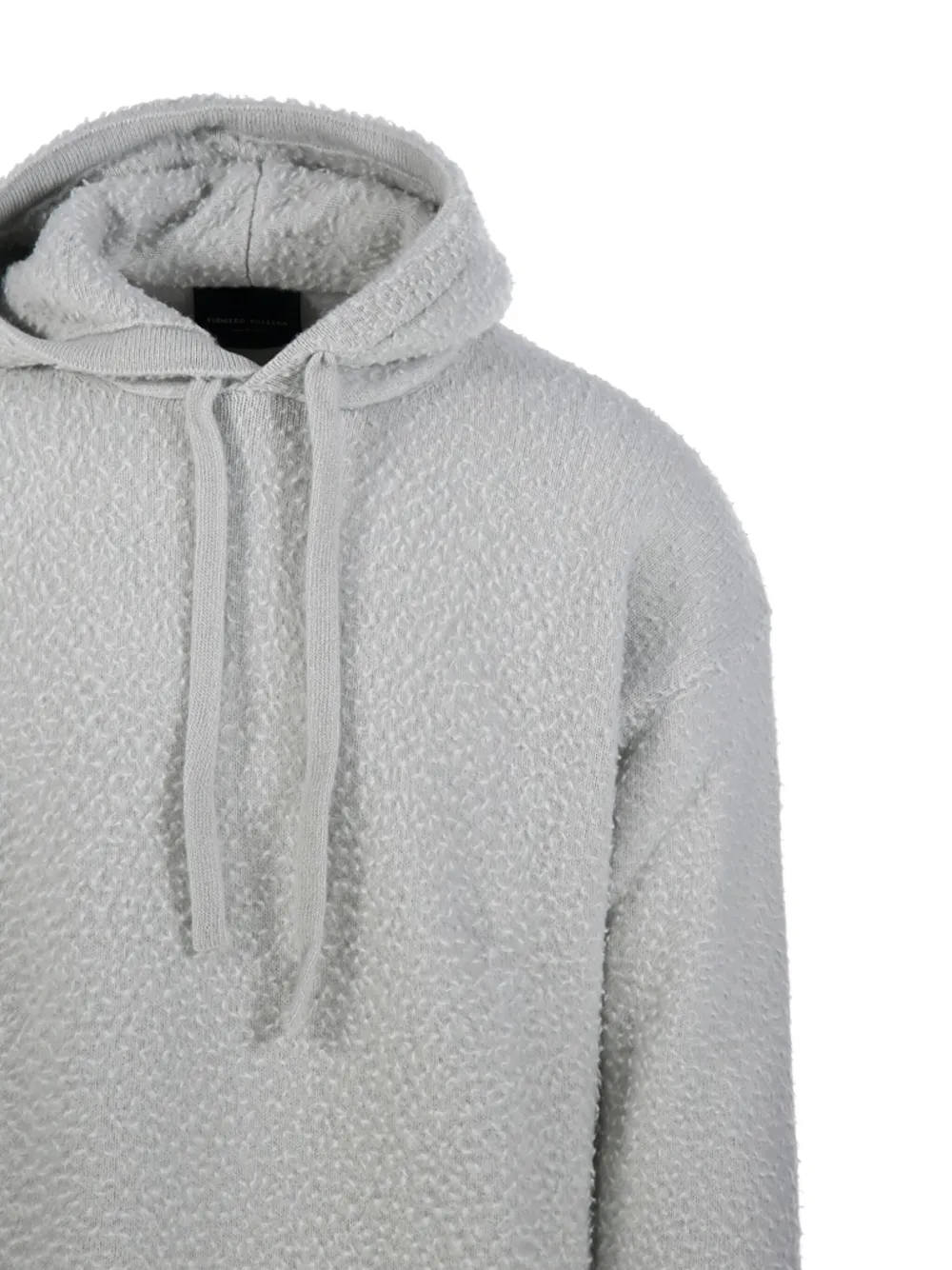 Roberto Collina Hoodie met trekkoord Grijs