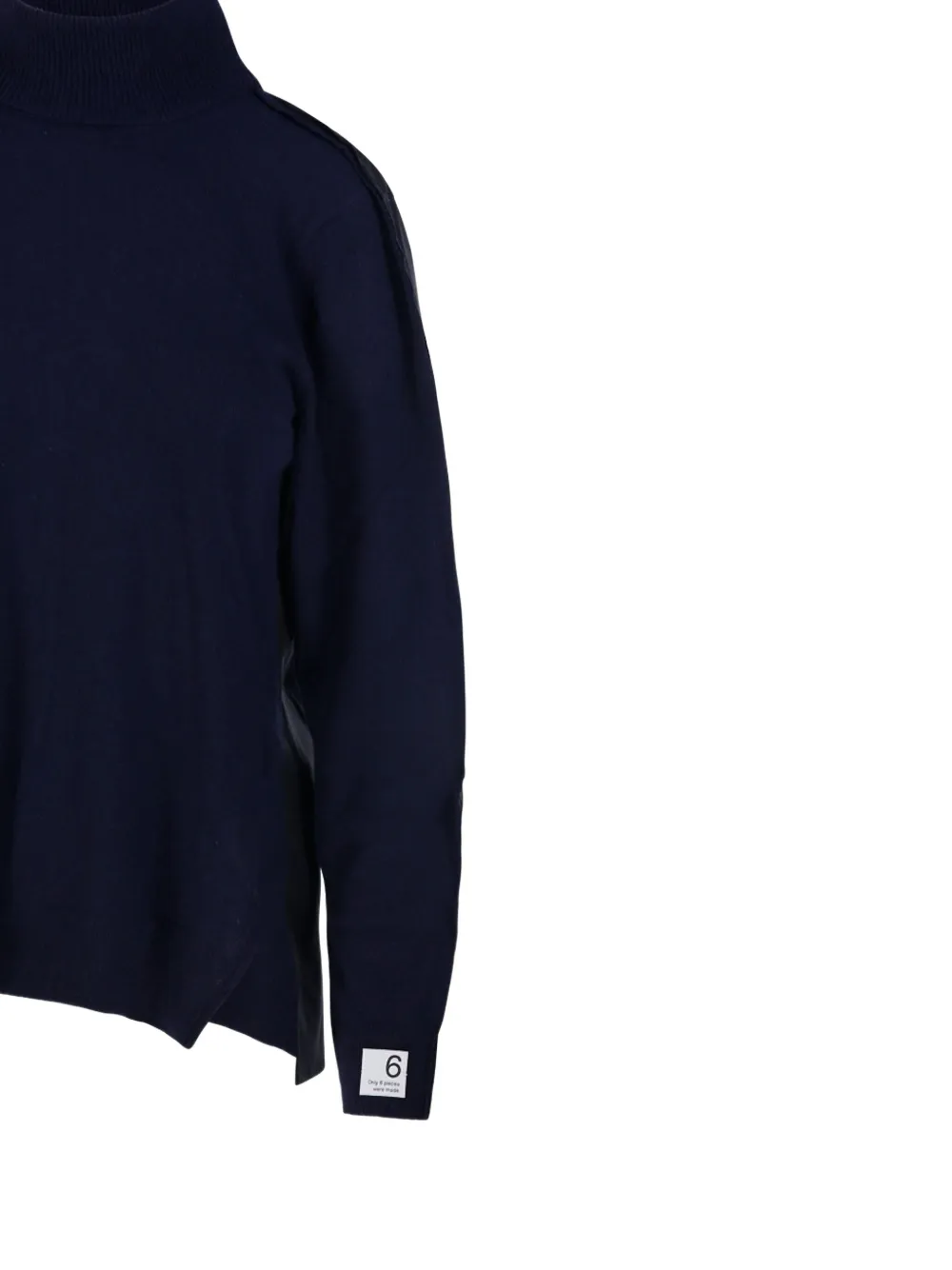 Re Code High-neck Long-sleeved Sweater In Blue