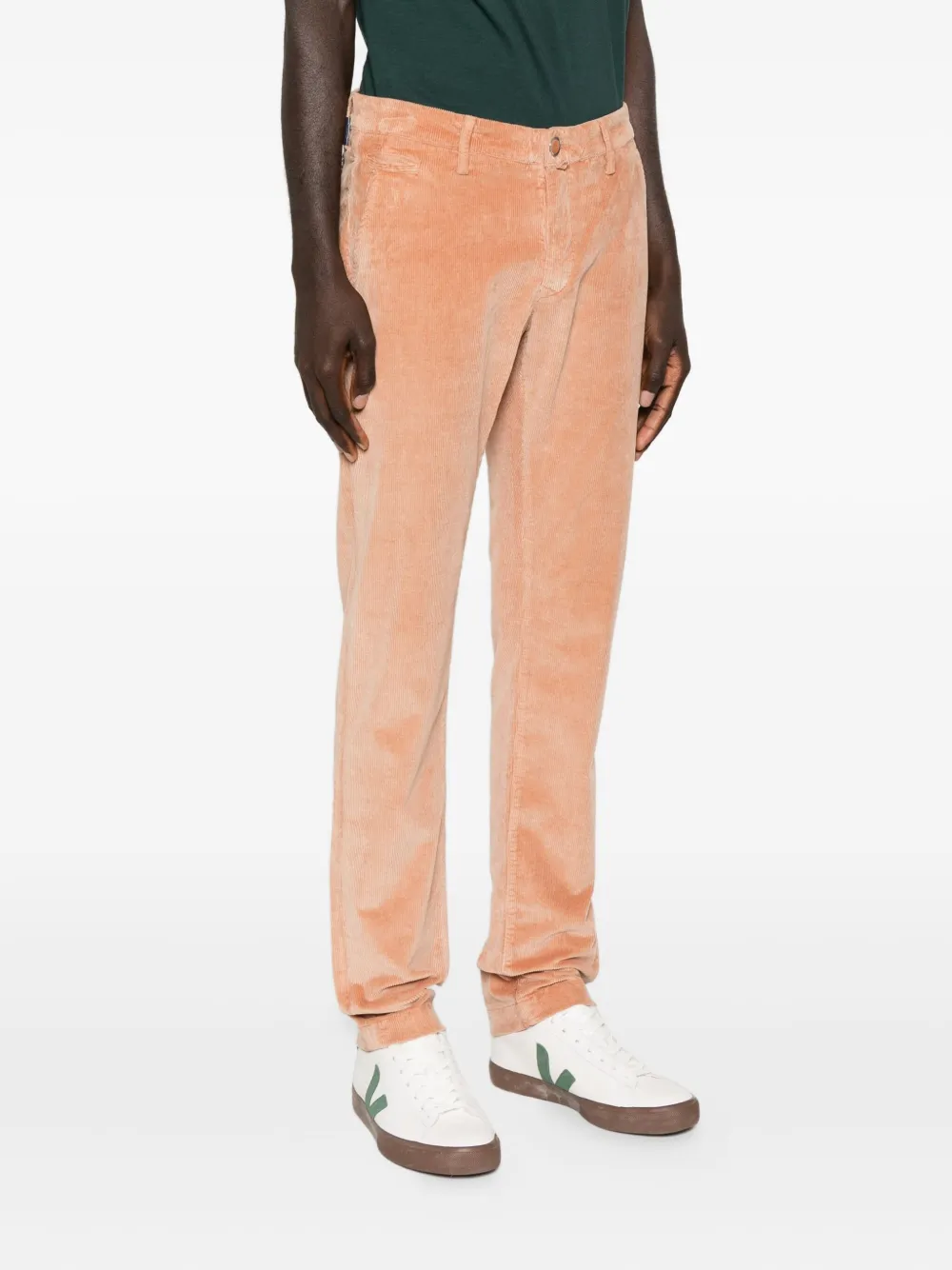 Jacob Cohen Straight Leg Tailored Trousers With In Pink